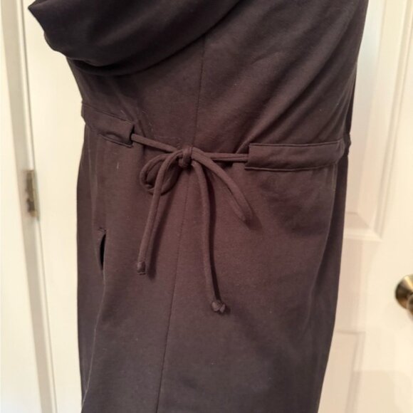 PRANA JACKET COAT BLACK STRETCH ZIP FRONT ACTIVE WEAR POCKETS TIE WAIST SIZE S - Picture 7 of 16